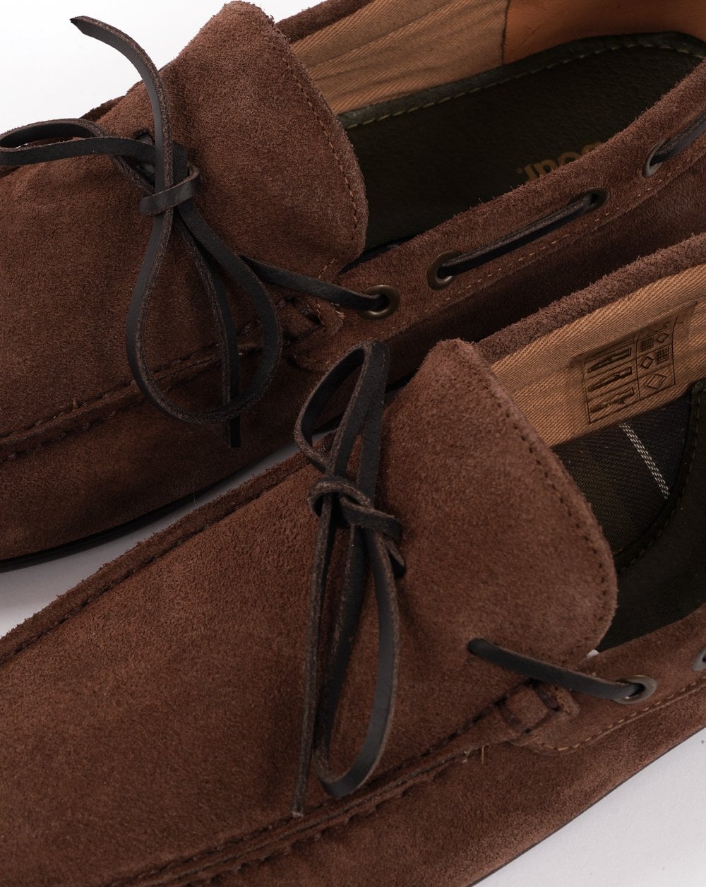 Barbour Courage Driving Shoe Choco Suede