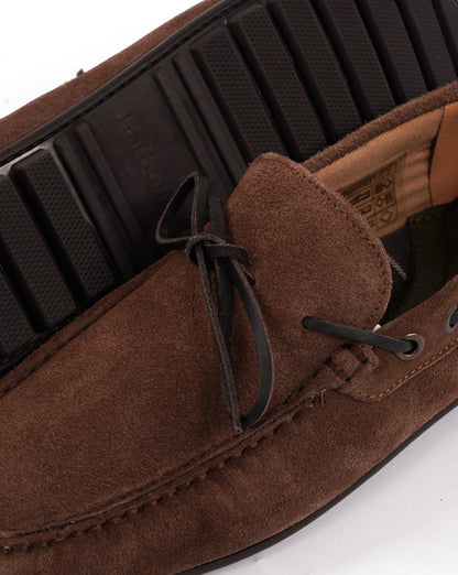Barbour Courage Driving Shoe Brown Suede