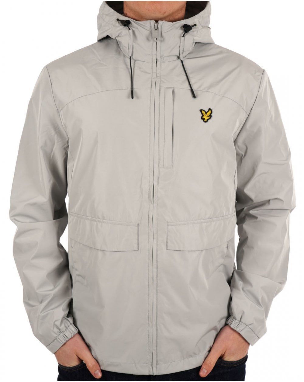 Lyle & Scott Lightweight Hooded Jacket Grey Mirage