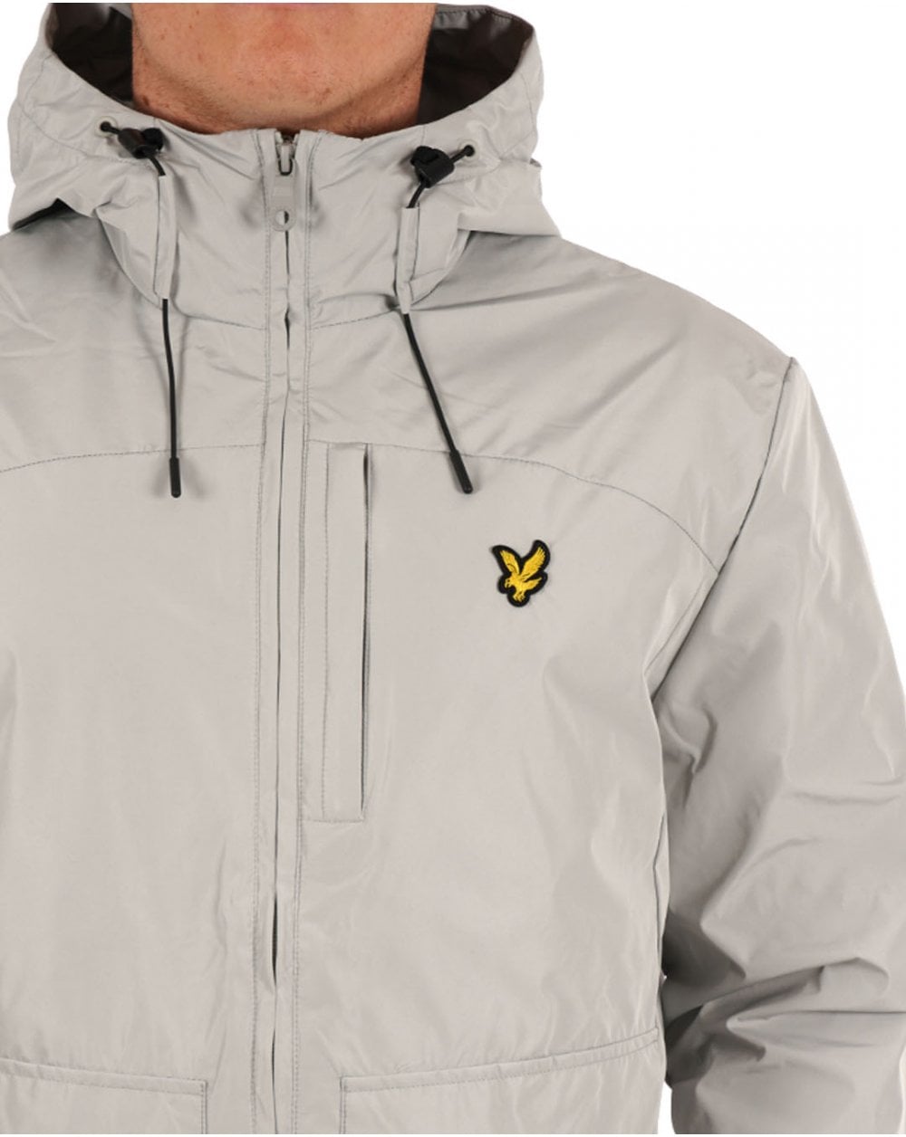 Lyle & Scott Lightweight Hooded Jacket Grey Mirage