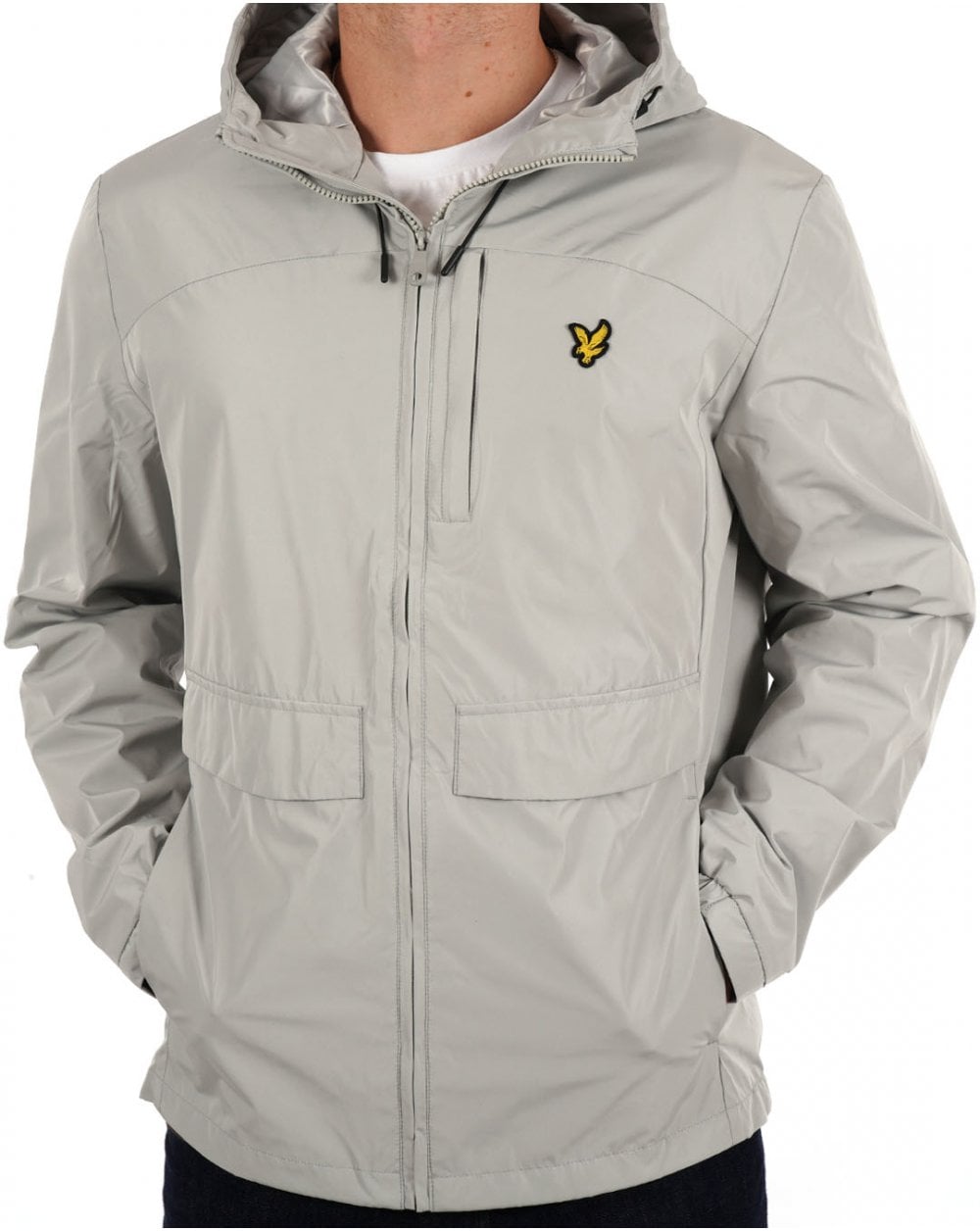 Lyle & Scott Lightweight Hooded Jacket Grey Mirage