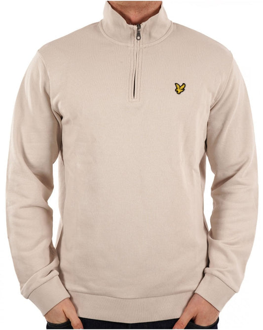 Lyle & Scott 1/4 Zip Sweatshirt Stone