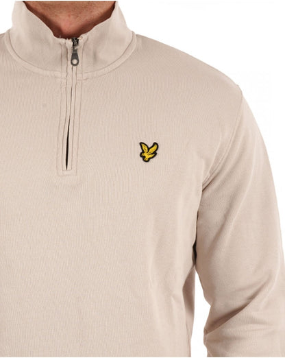 Lyle & Scott 1/4 Zip Sweatshirt Stone
