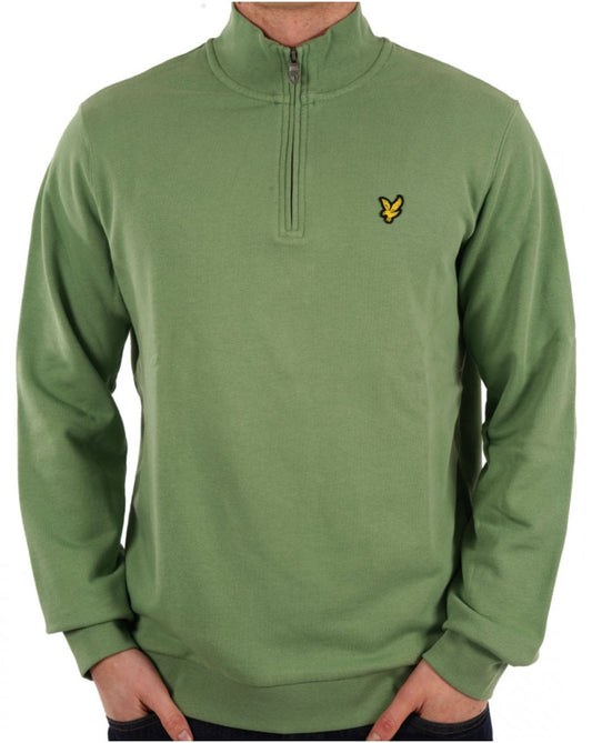 Lyle & Scott 1/4 Zip Sweatshirt Smoke Green