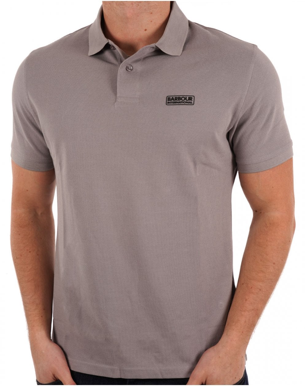 Barbour International Essential Polo Pale Slate