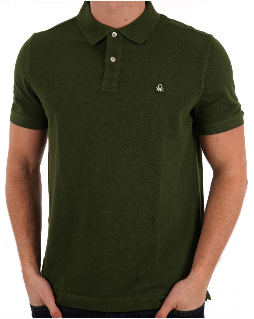 Benetton Polo Shirt Dark Forest