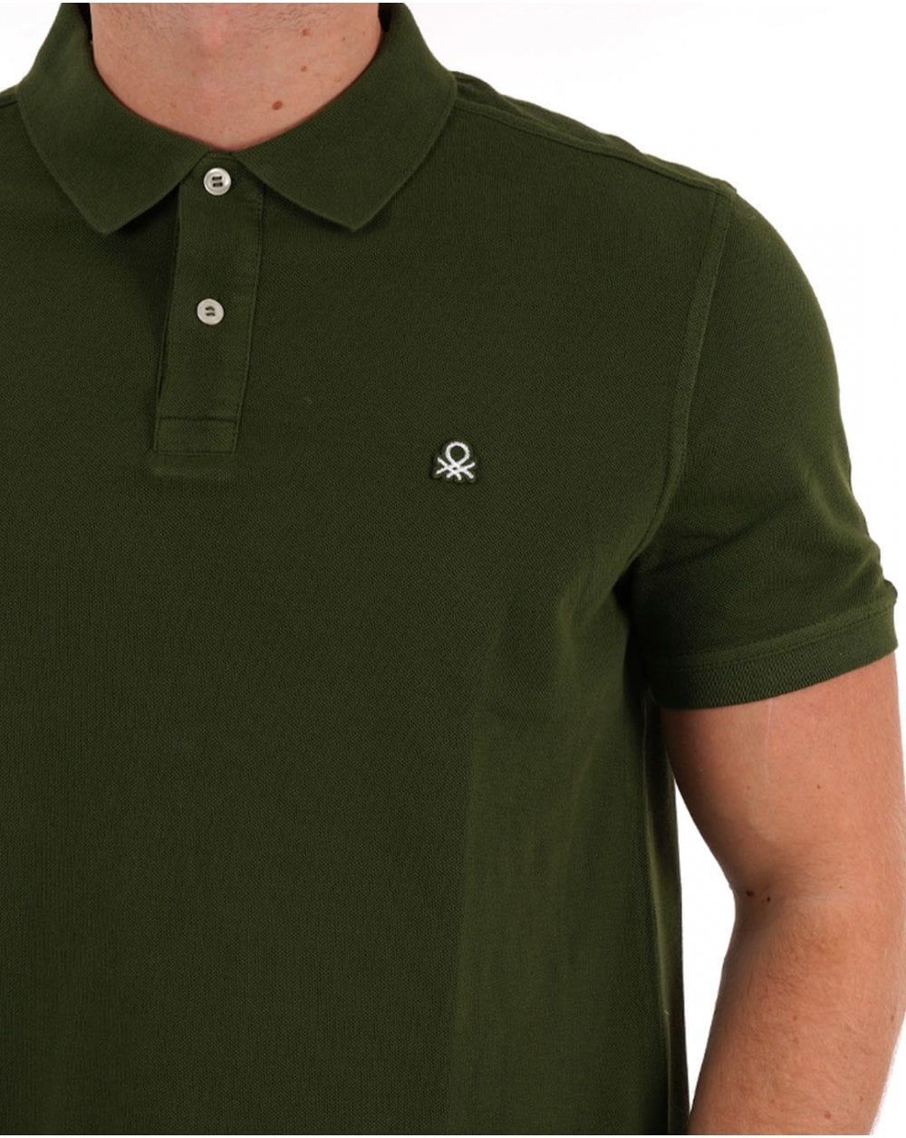 Benetton Polo Shirt Dark Forest