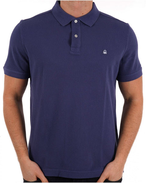Benetton Polo Shirt Dark Blue