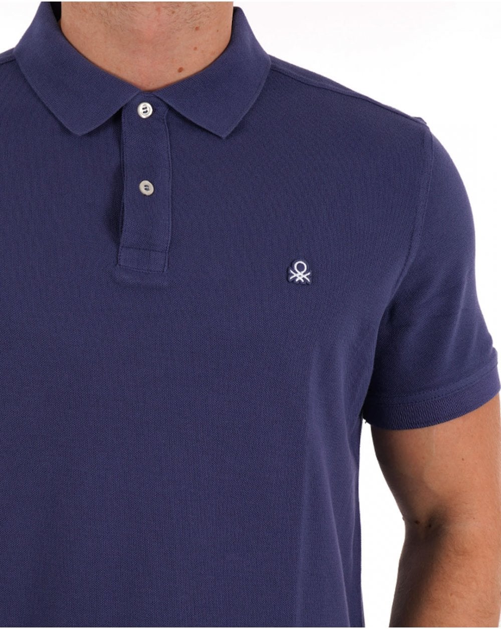 Benetton Polo Shirt Dark Blue