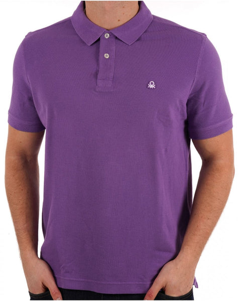 Benetton Polo Shirt Blackcurrant