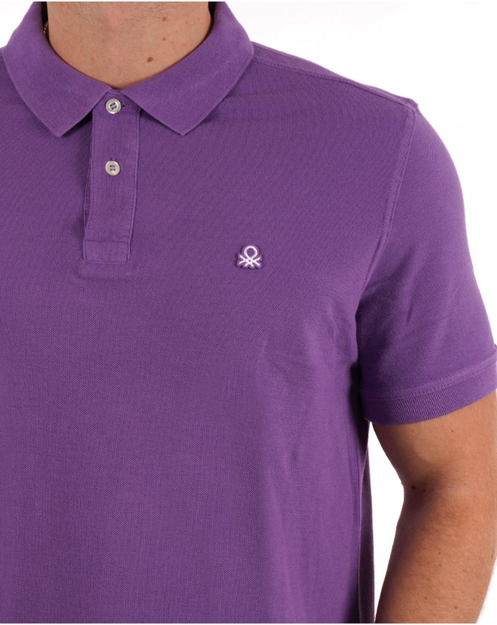 Benetton Polo Shirt Blackcurrant