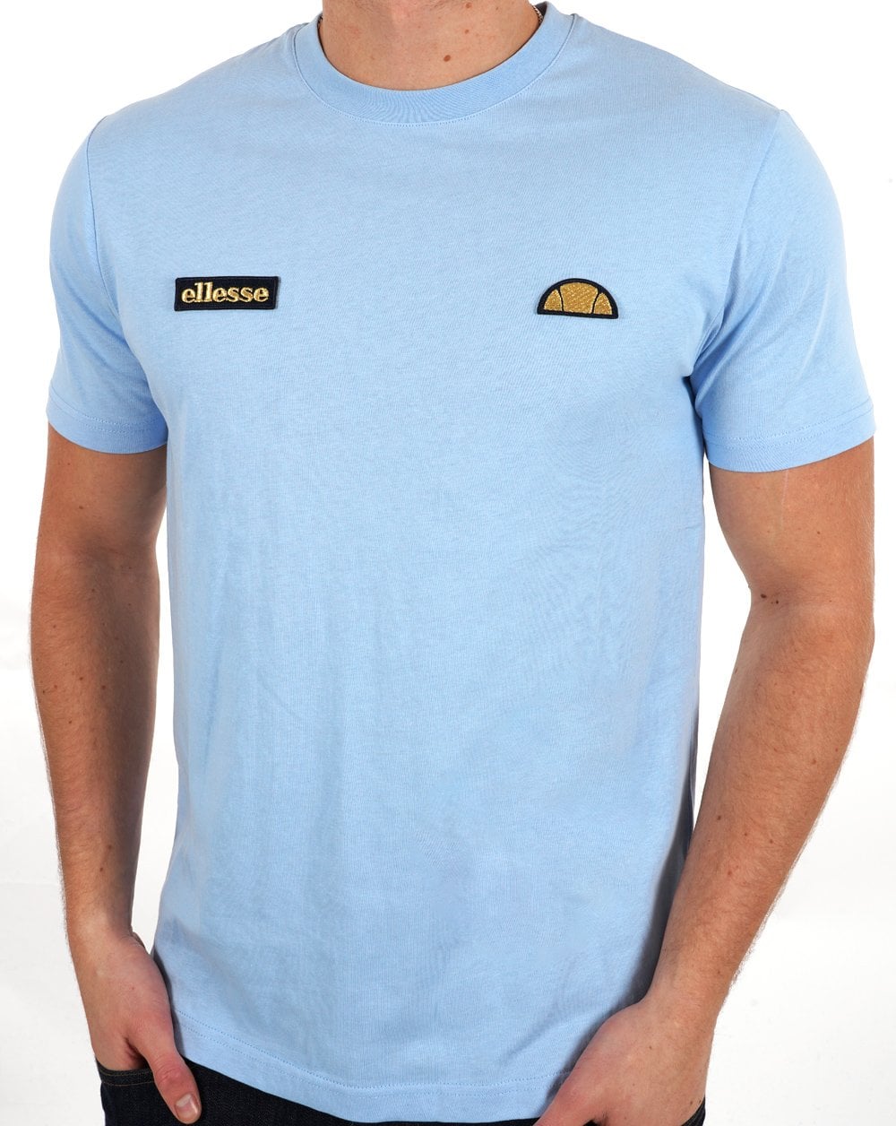 Ellesse Floran T Shirt Sky Blue - Gold