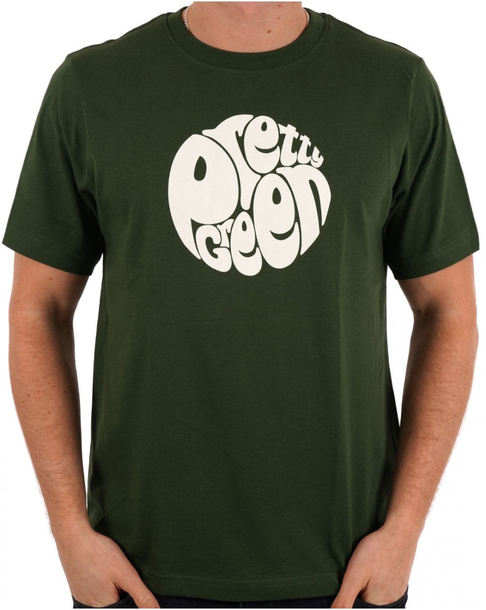 Pretty Green Gillespie Logo T-shirt Dark Green