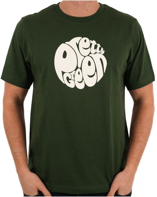 Pretty Green Gillespie Logo T-shirt Dark Green