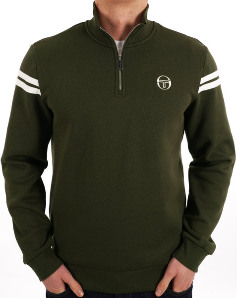 Sergio Tacchini Maurizio 1/4 Zip Sweat Khaki