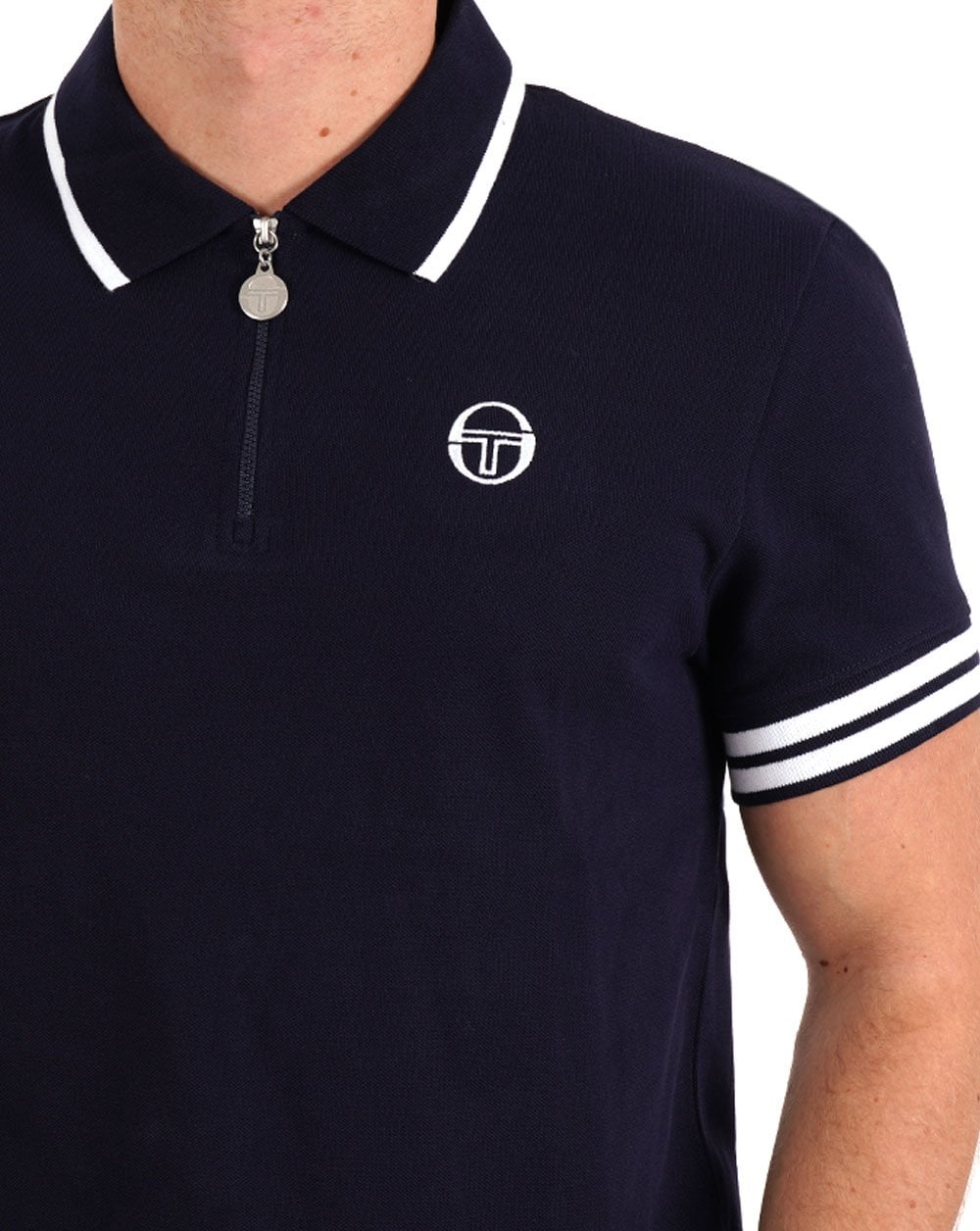 Sergio Tacchini Iceberg 1/4 Zip Polo Navy Blue