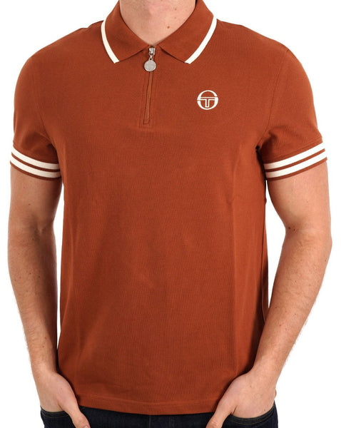 Sergio Tacchini Iceberg 1/4 Zip Polo Mocha