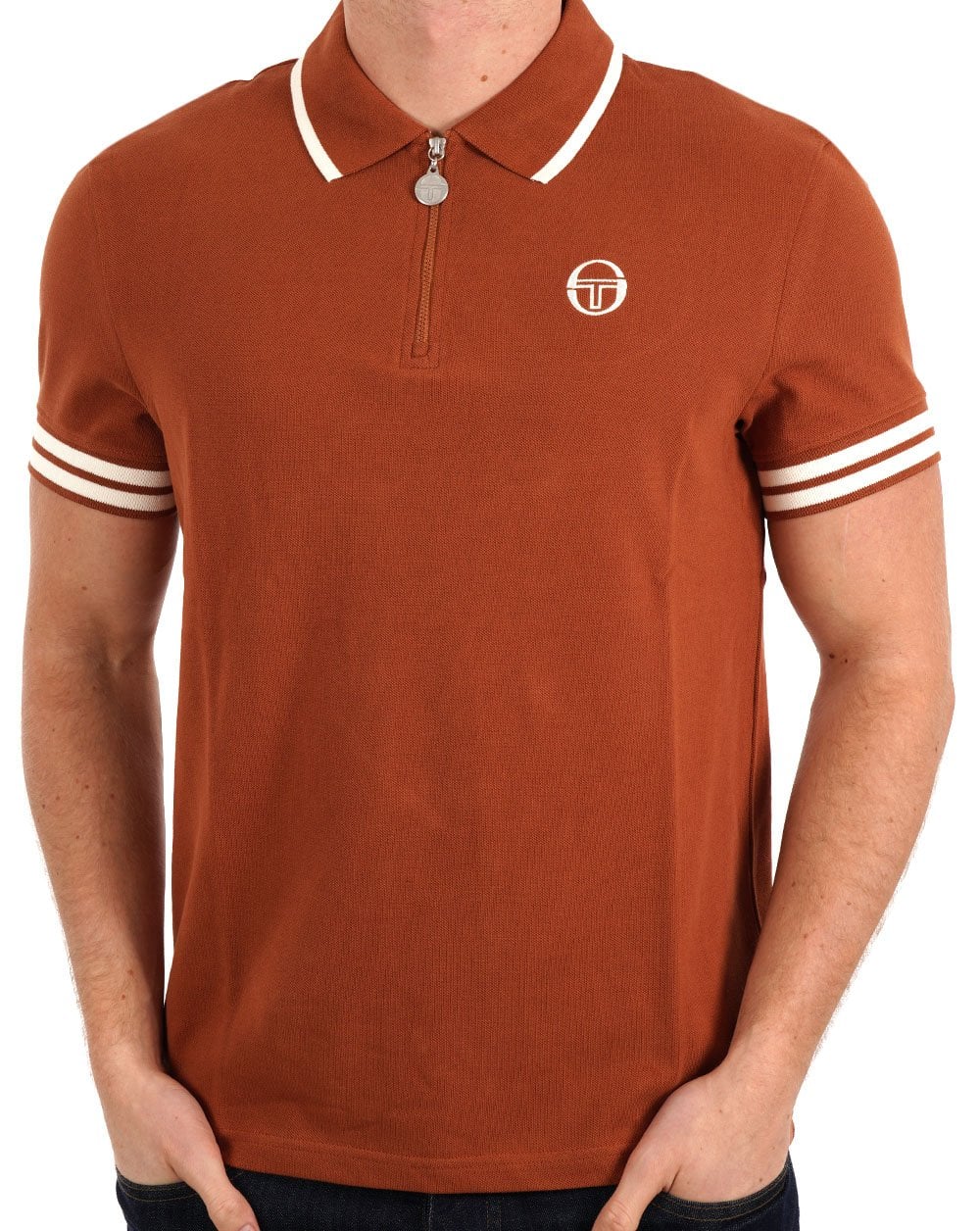 Sergio Tacchini Iceberg 1/4 Zip Polo Mocha