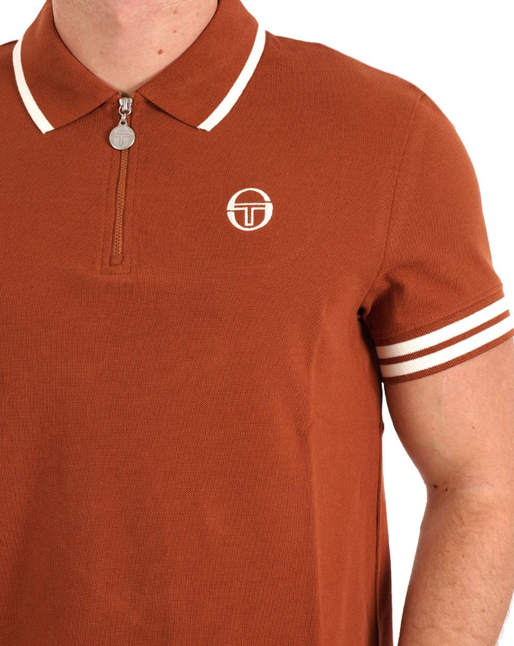 Sergio Tacchini Iceberg 1/4 Zip Polo Mocha