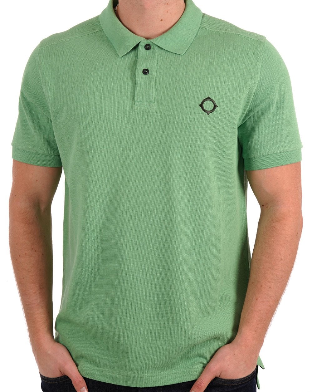 MA.STRUM Pique Polo Fresh Green
