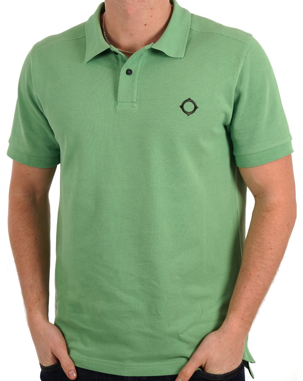 MA.STRUM Pique Polo Fresh Green