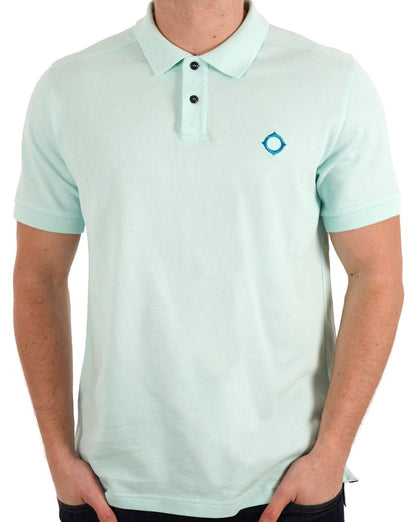 MA.STRUM Pique Polo Iceberg