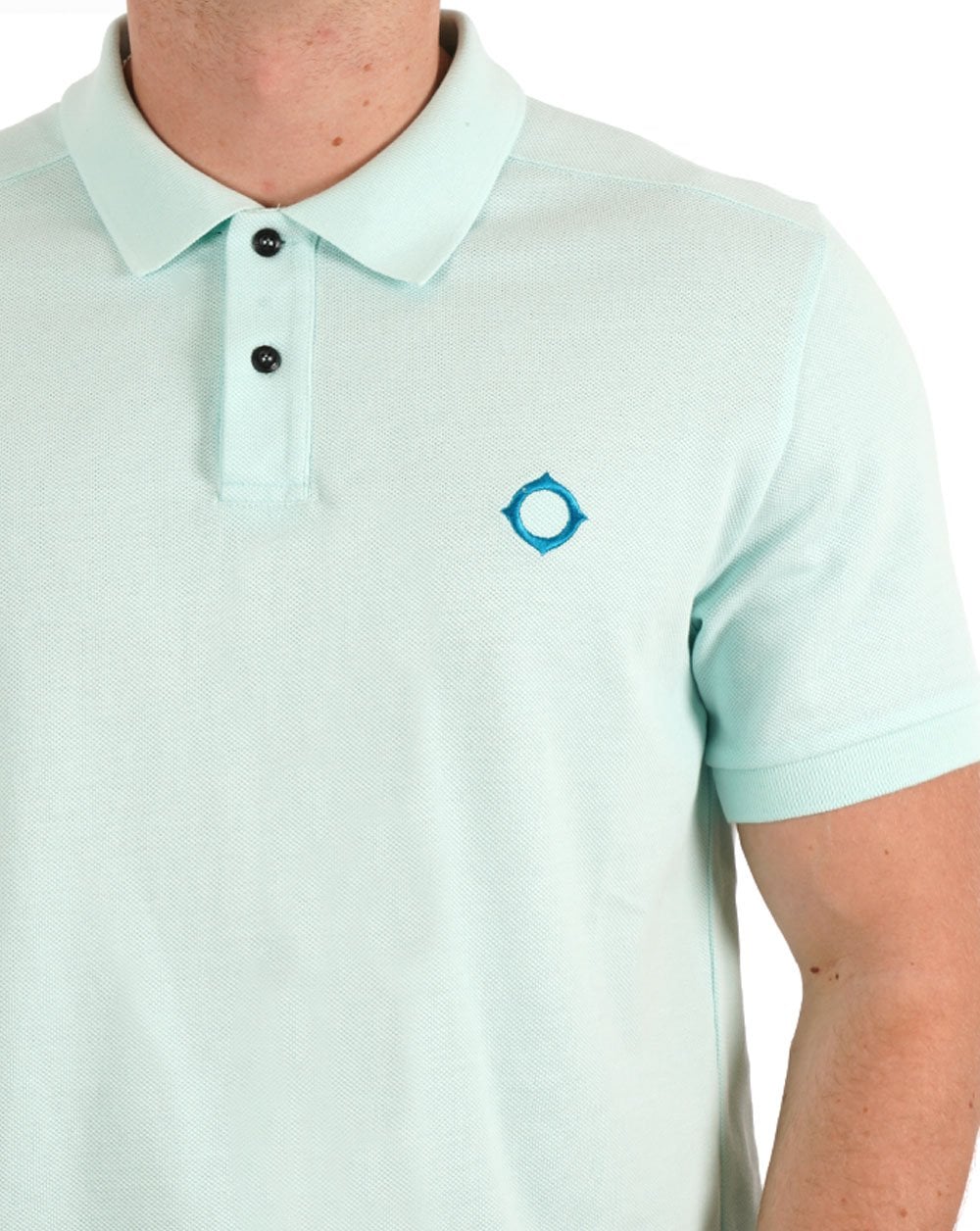 MA.STRUM Pique Polo Iceberg