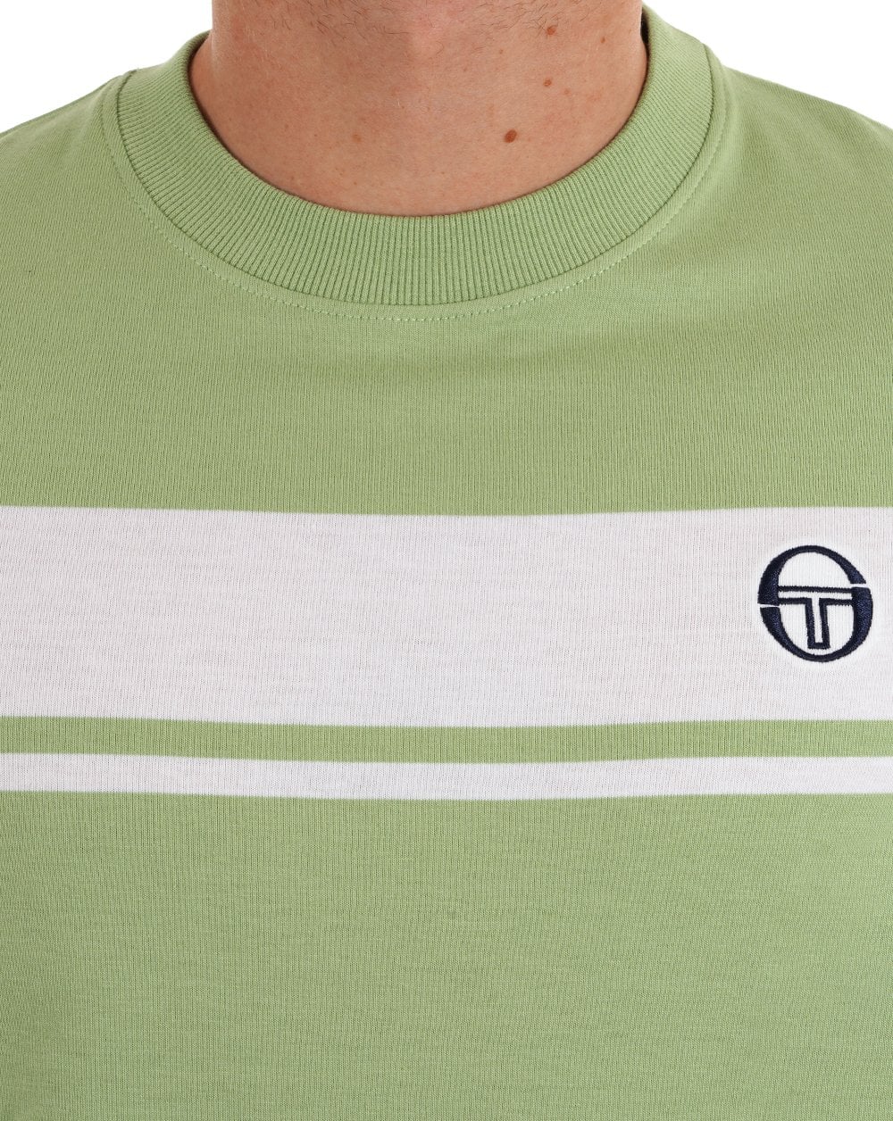 Sergio Tacchini Masters T Shirt Soft Green White