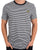 Lyle & Scott Linen Blend Breton Stripe T Shirt Dark Navy/White