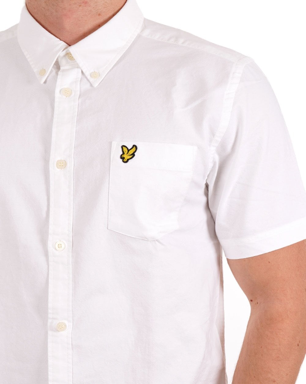 Lyle & Scott Oxford Short Sleeve Shirt White