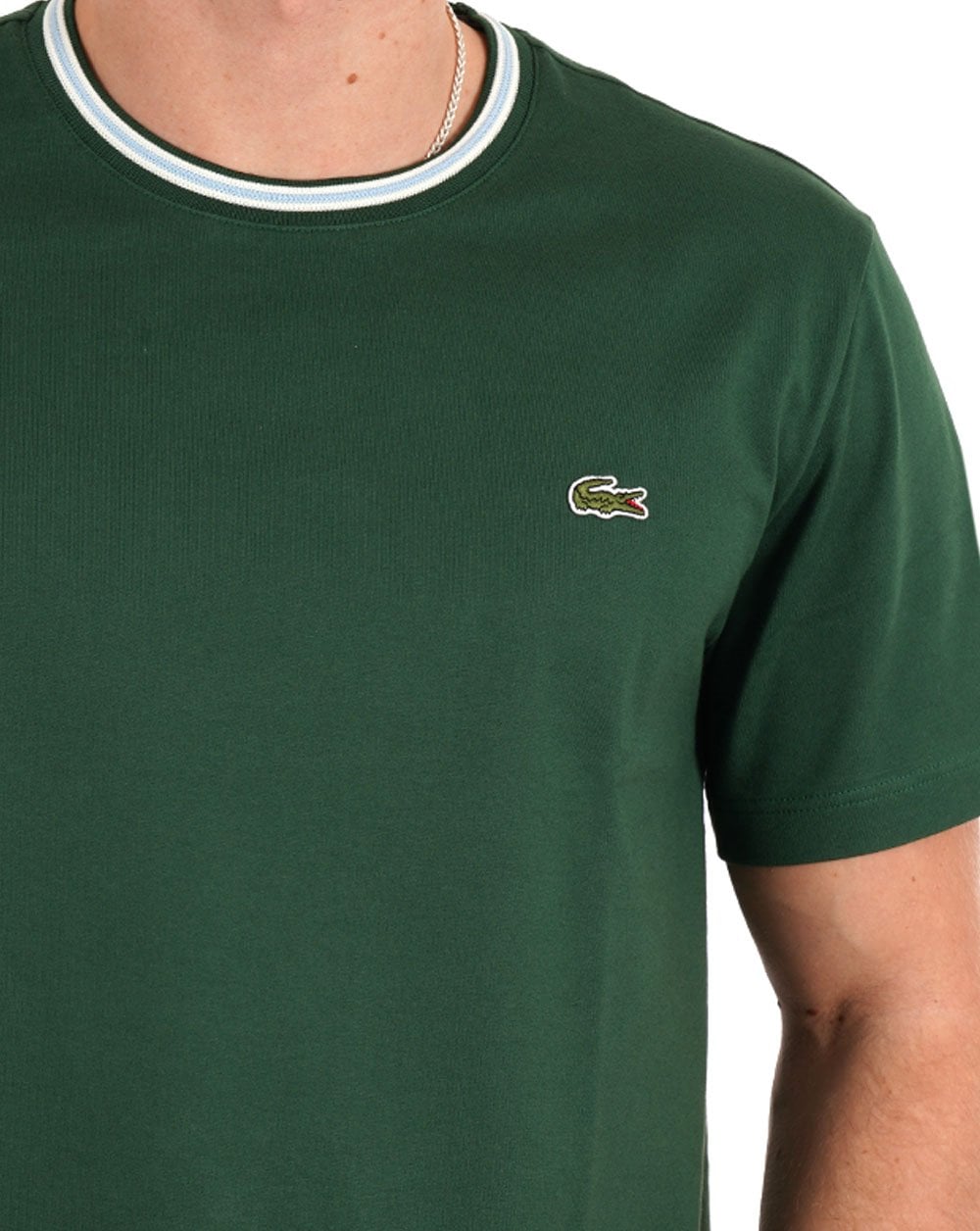 Lacoste Ringer T Shirt Green