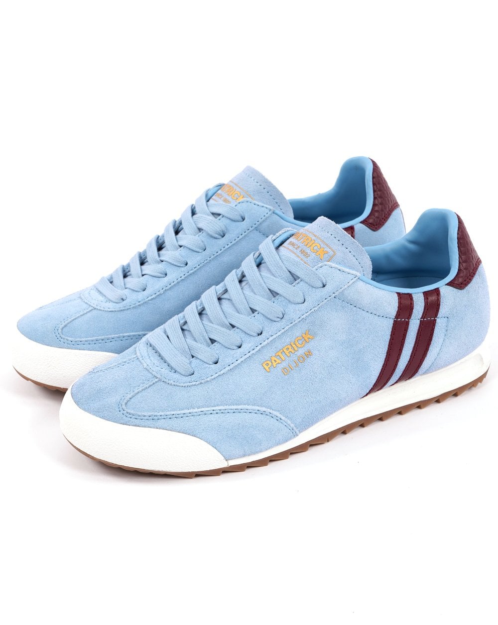 Patrick Dijon Trainers Sky Blue/Burgundy