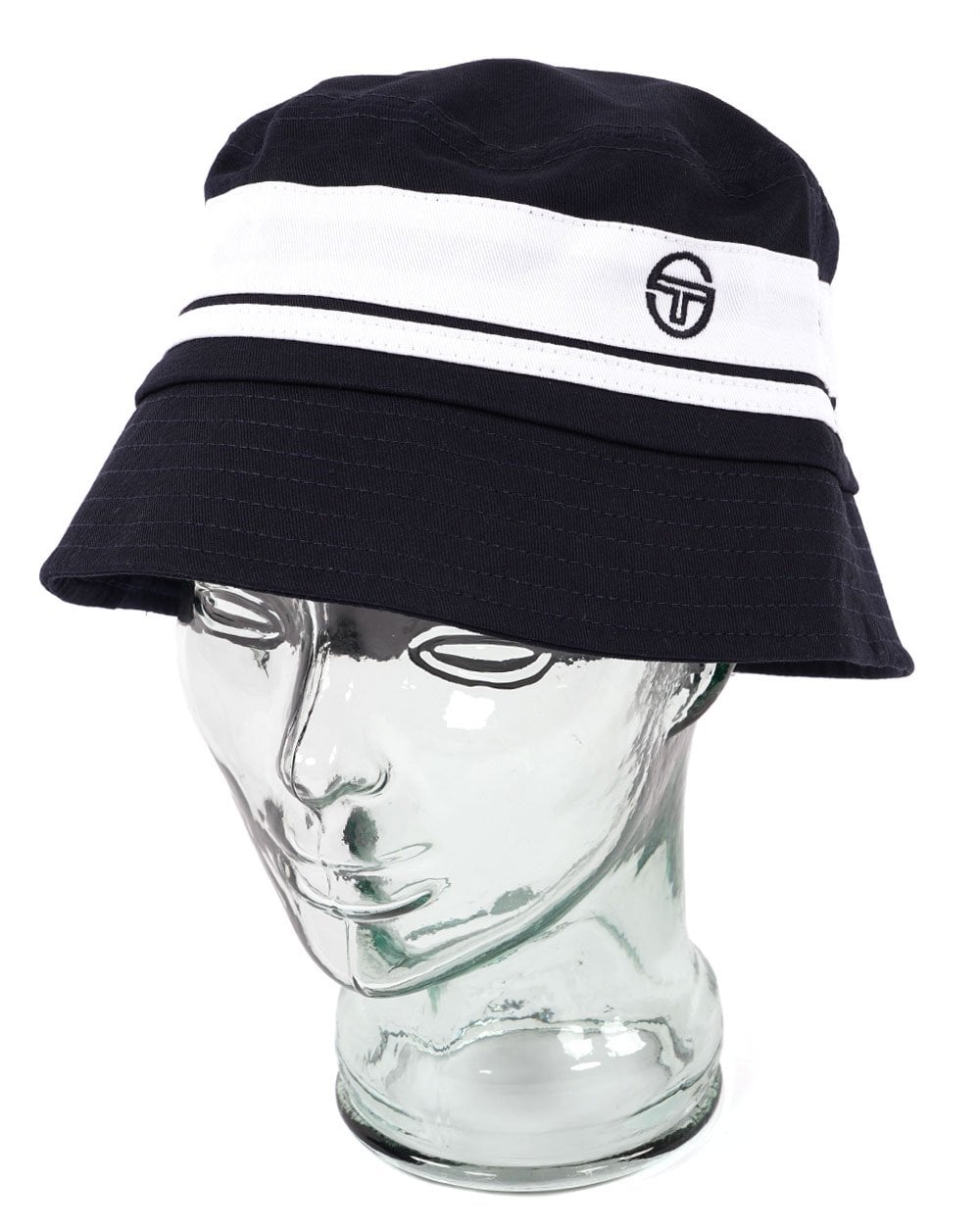 Sergio Tacchini Newsford Bucket Hat Navy Blue/Gardenia