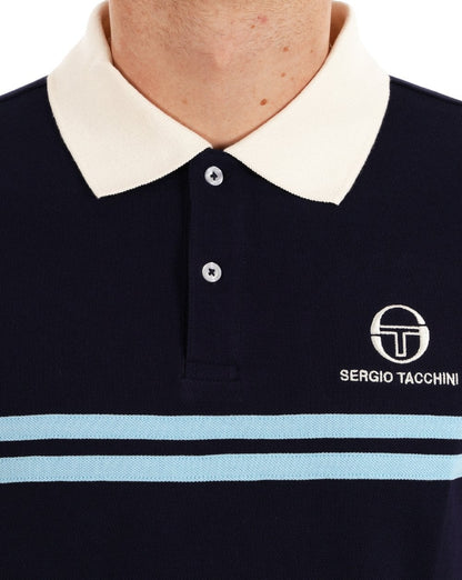 Sergio Tacchini Dallas Polo Shirt Navy Blue