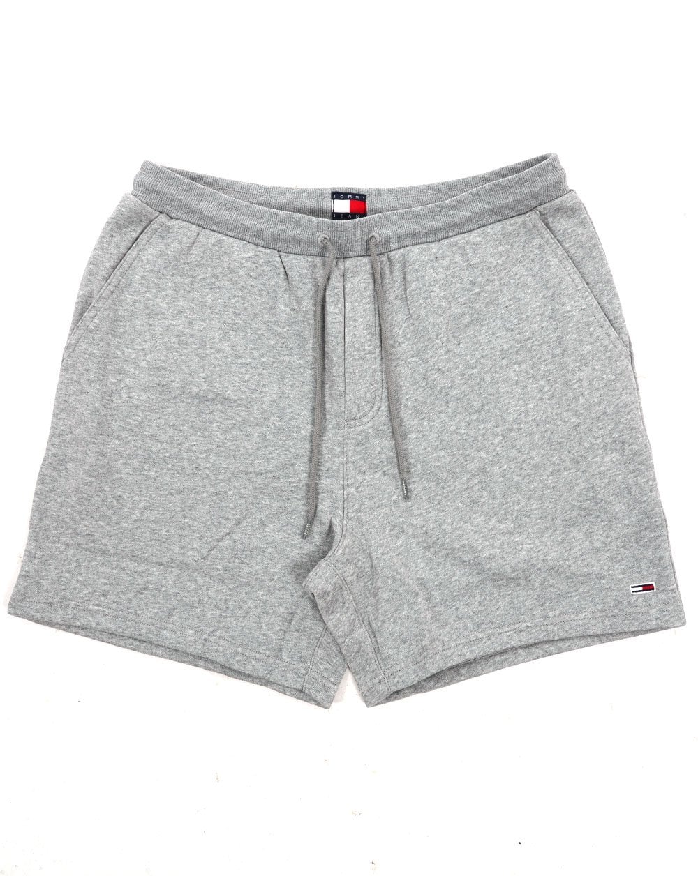 Tommy Jeans Flag Patch Beach Shorts Grey Heather