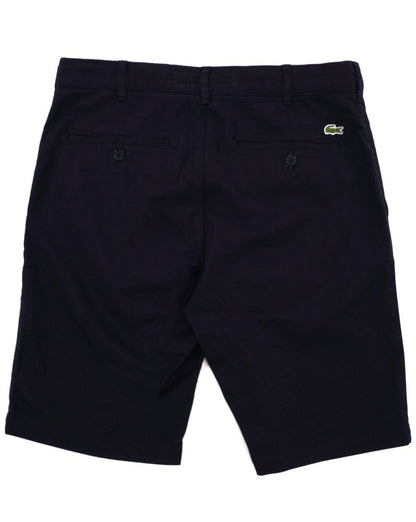 Lacoste Slim Fit Stretch Cotton Chino Shorts Navy