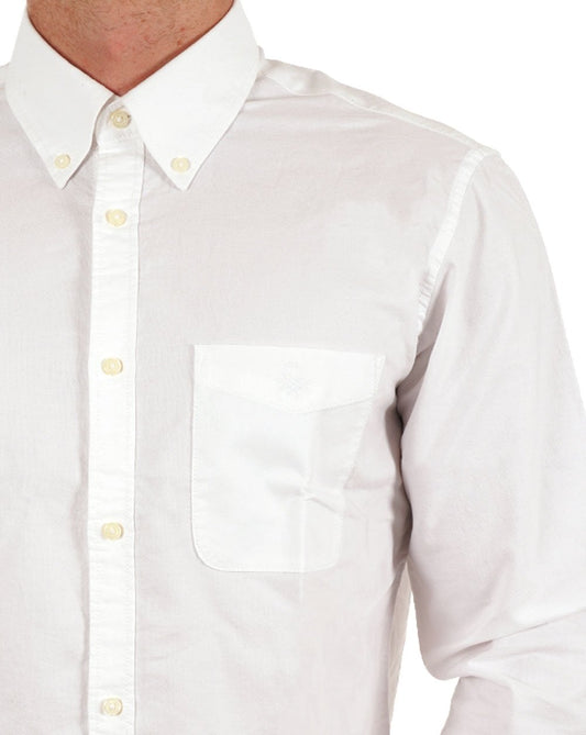 Benetton Benetton Oxford Cotton Shirt White