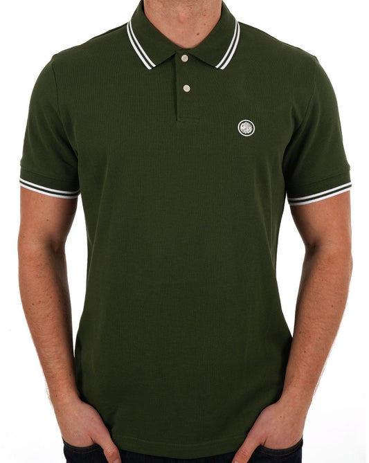 Pretty Green Pretty Green Barton Polo Shirt Dark Green