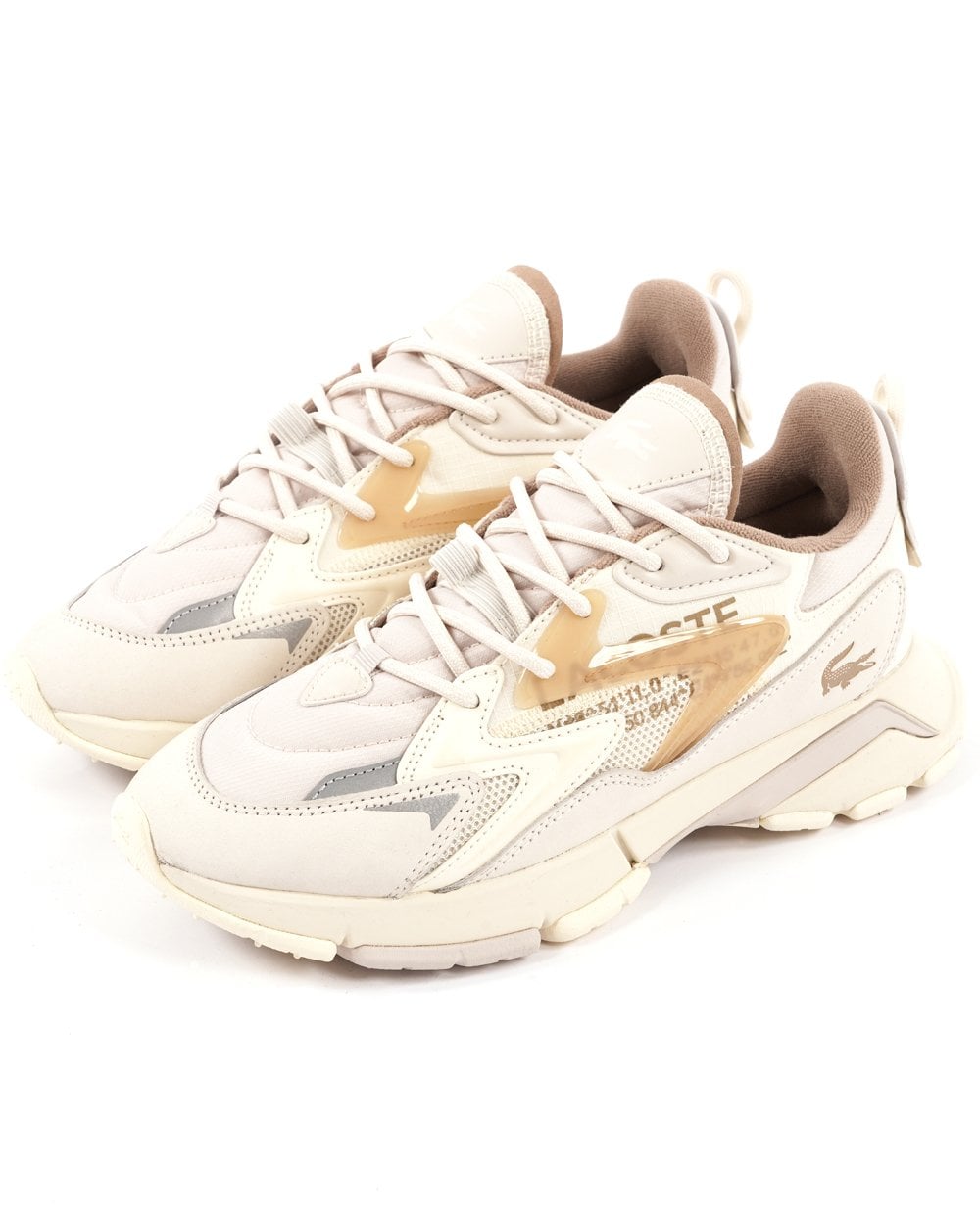 Lacoste L003 Neo Tech Trainers Off White / Light Brown