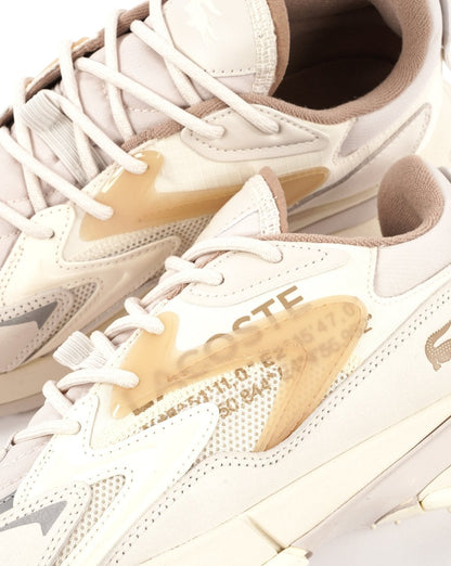 Lacoste L003 Neo Tech Trainers Off White / Light Brown