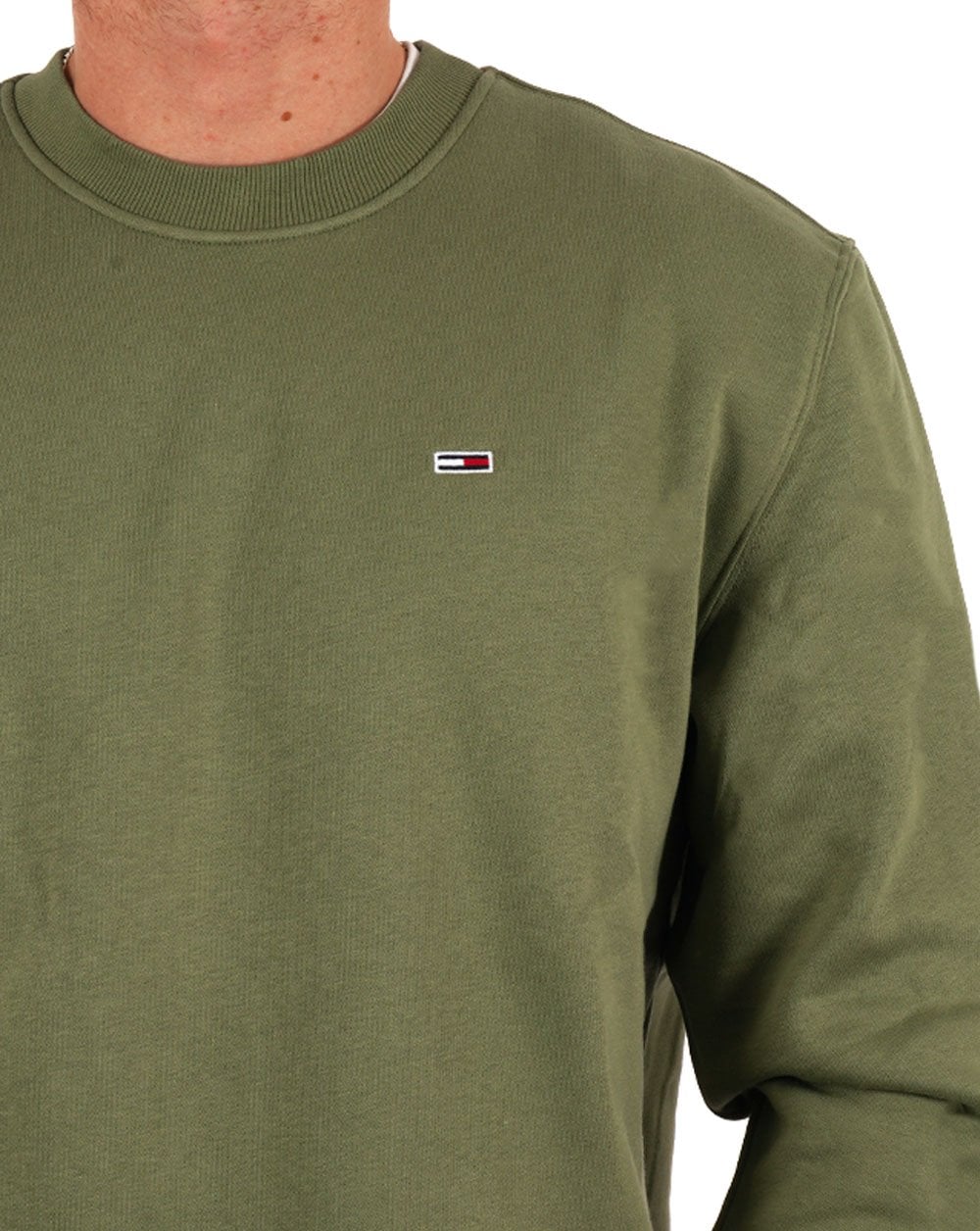 Tommy Jeans Flag Crew Sweatshirt Aruba Green