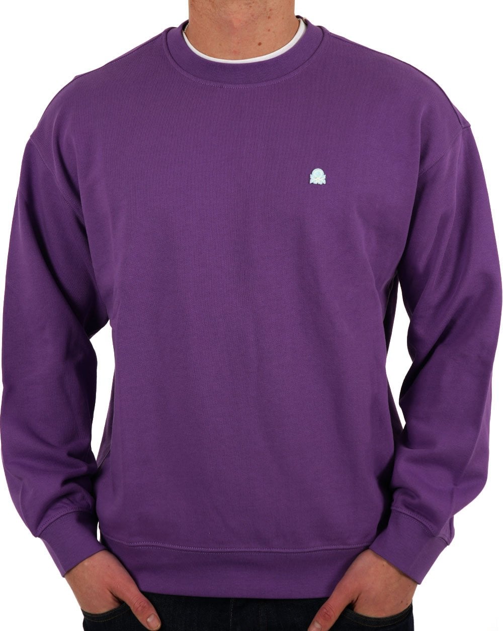 Benetton Logo Sweatshirt Purple Iris