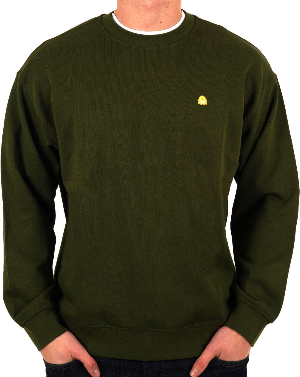 Benetton Relaxed Fit Sweatshirt Dark Forest