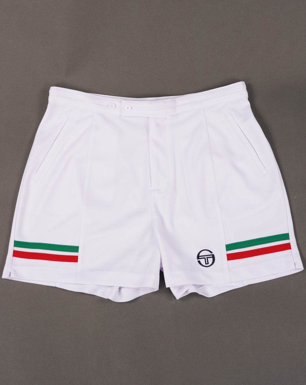 Sergio Tacchini Supermac Tennis Shorts White/Italia