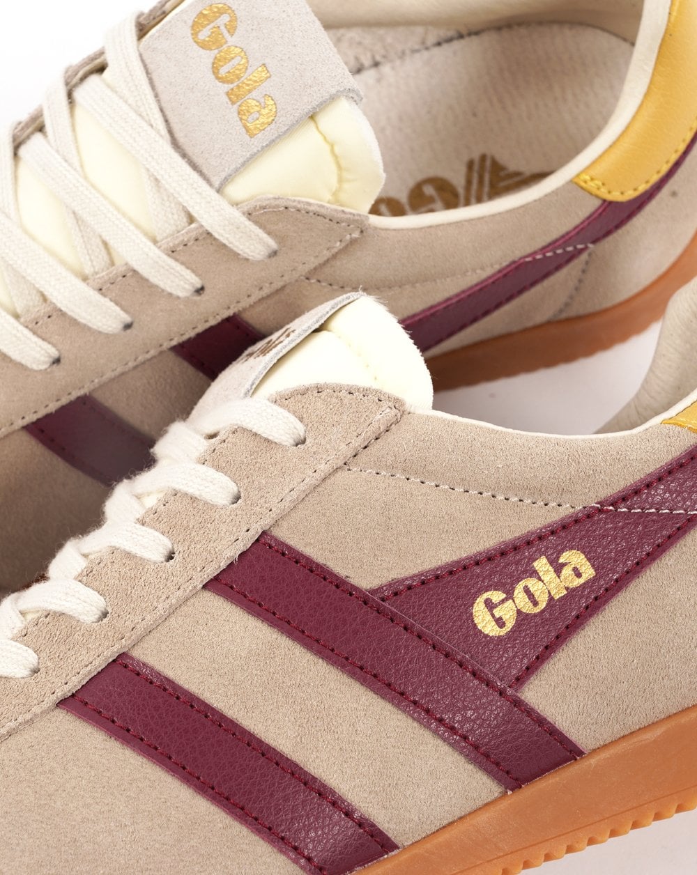 Gola Classics Women's Elan Trainers Bone / Cerise / Pollen
