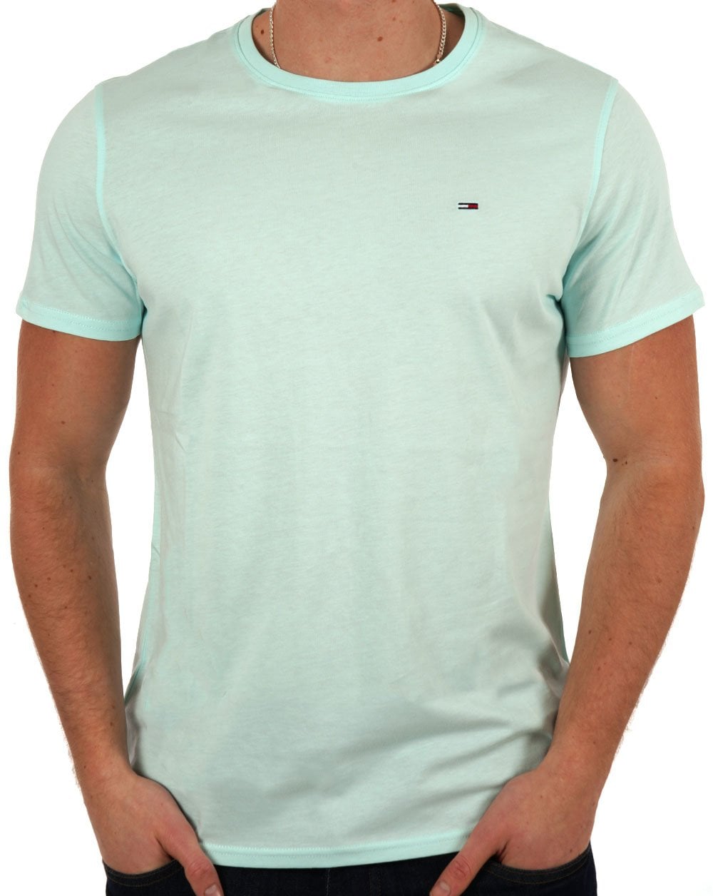 Tommy Jeans Slim Fit T Shirt Spring Mint