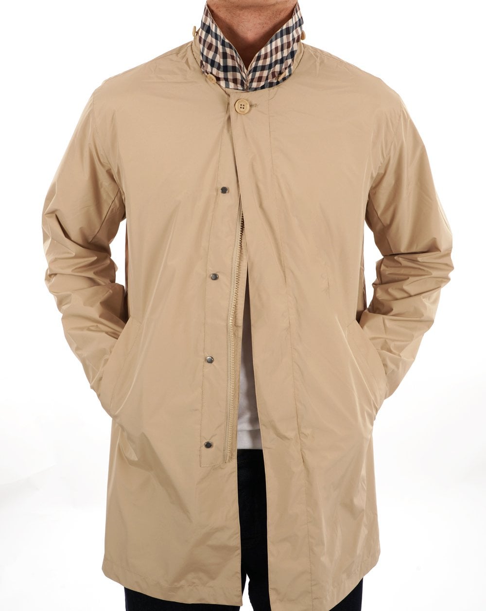 Aquascutum Packable Trench Coat Sand