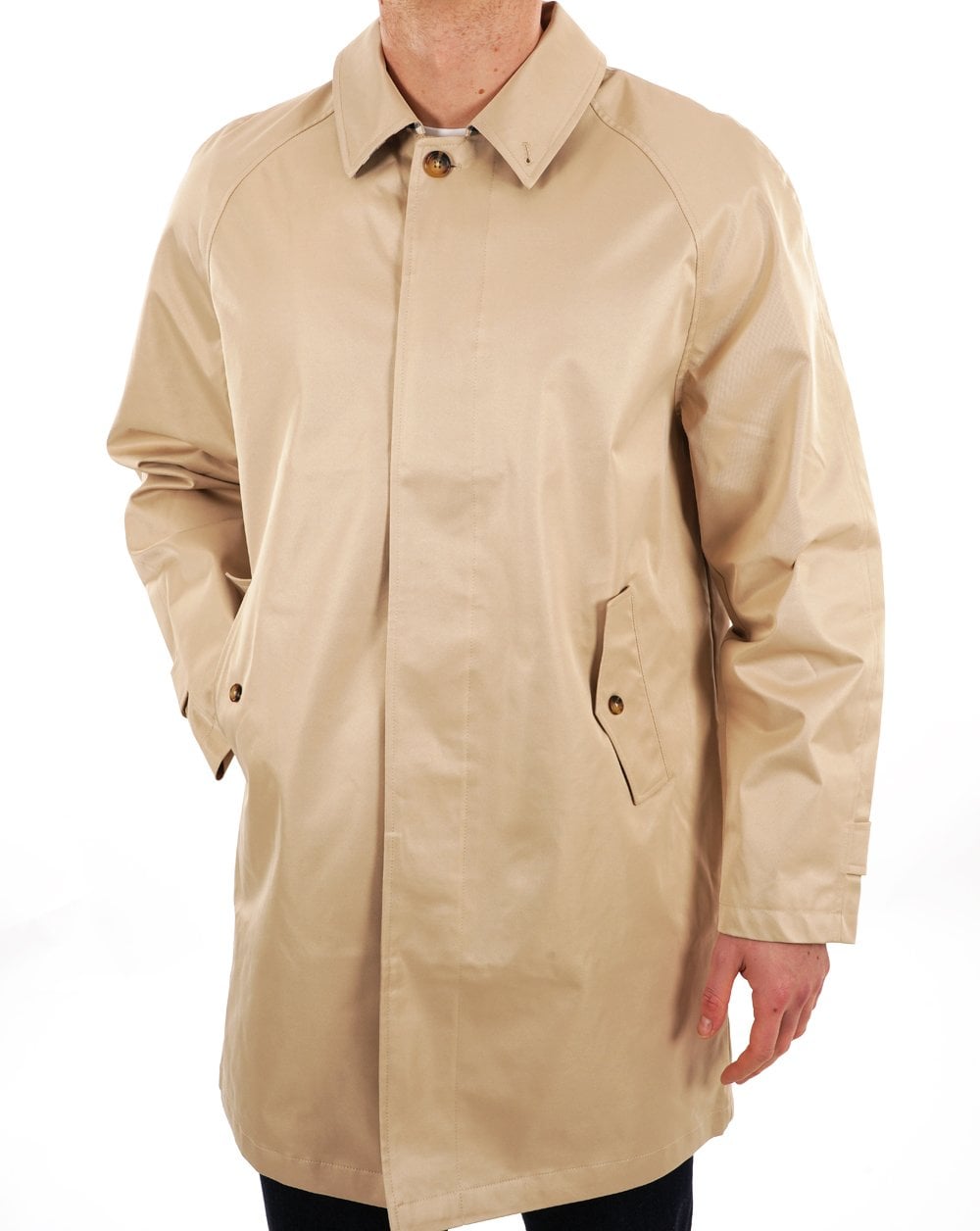 Aquascutum Classic Mac Sand Check Collars