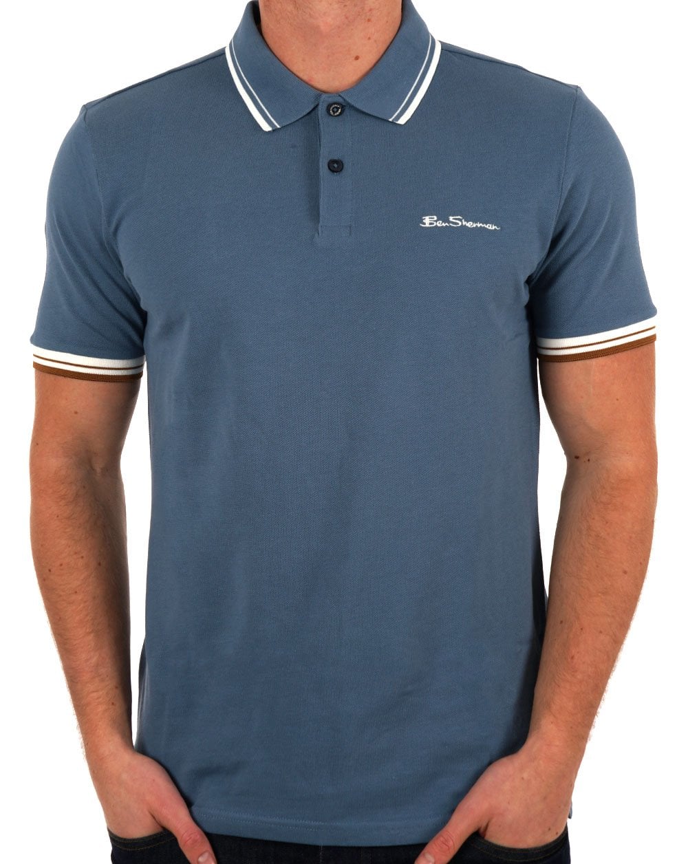 Ben Sherman Signature Pique Polo Airforce Blue