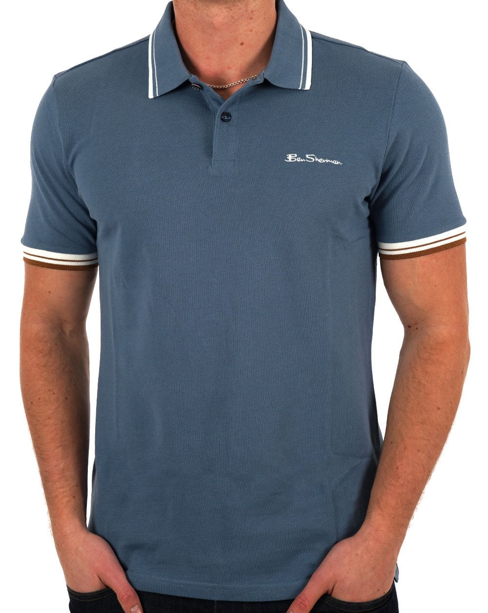 Ben Sherman Signature Pique Polo Airforce Blue